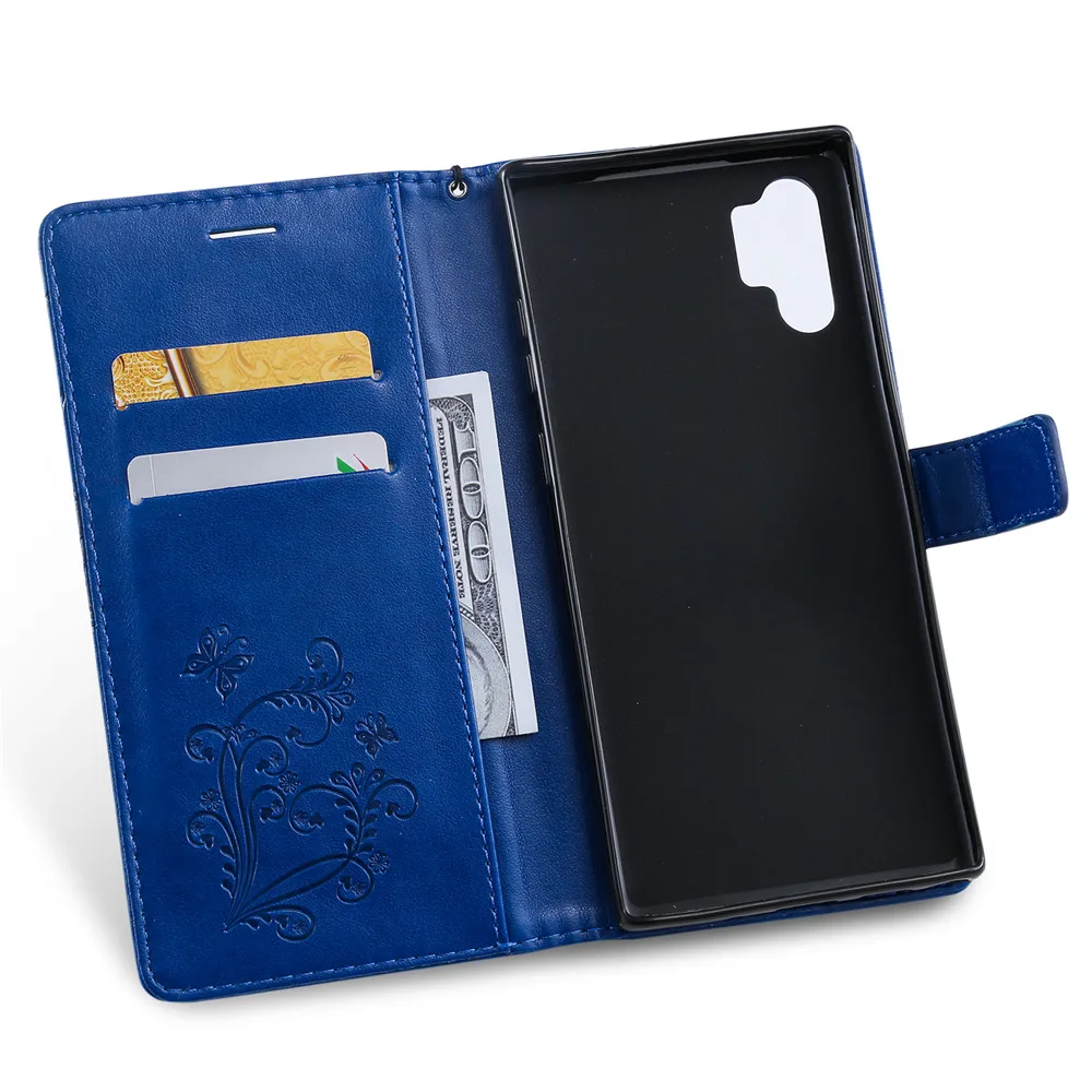 Leather Wallet Case For Samsung Galaxy Note 10 10+ 5G M30 M20 A70 A50 A30 A80 S10 Card Cover A3 A5 J3 J5 J7 2016 2017 J530 | Мобильные