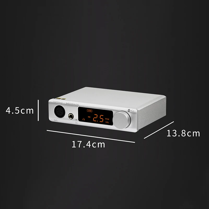 

Topping EX5 Dual ES9038Q2M Chips Bluetooth MQA Decoding DAC AMP Headphone Amplifier XLT/RCA Output DSD512 PCM768 LDAC