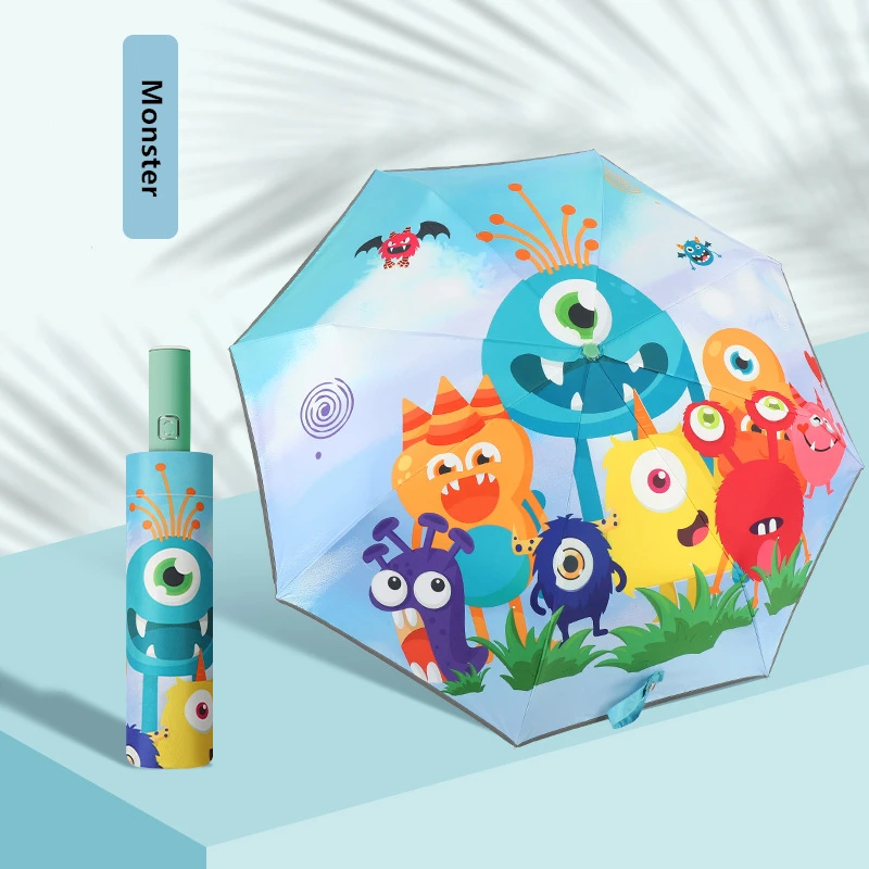 Детский зонт для мальчиков и девочек мультяшный автоматический с