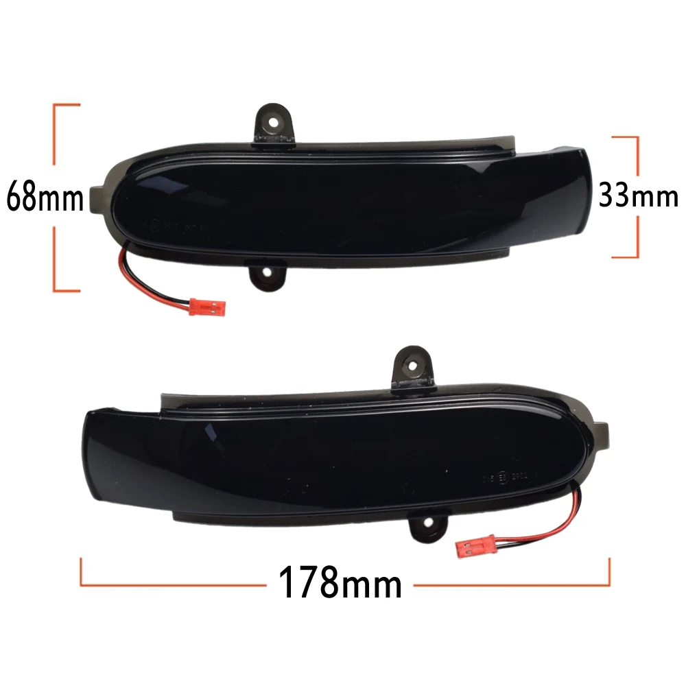 

2pcs For Mercedes Benz C Class W203 S203 CL203 2001-2007 Rearview Mirror Blinker Indicator LED Dynamic Turn Signal Light