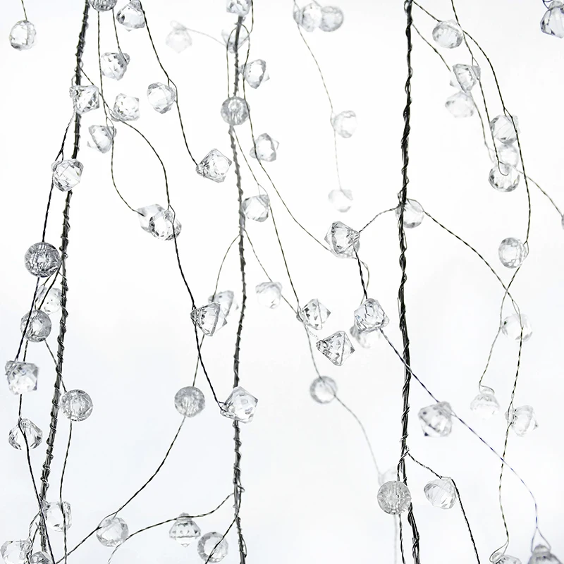 

100-150cm Acrylic Crystal Clear Bead Curtain Wedding Garland Accessories DIY Bead Branch for Party Home Decoration