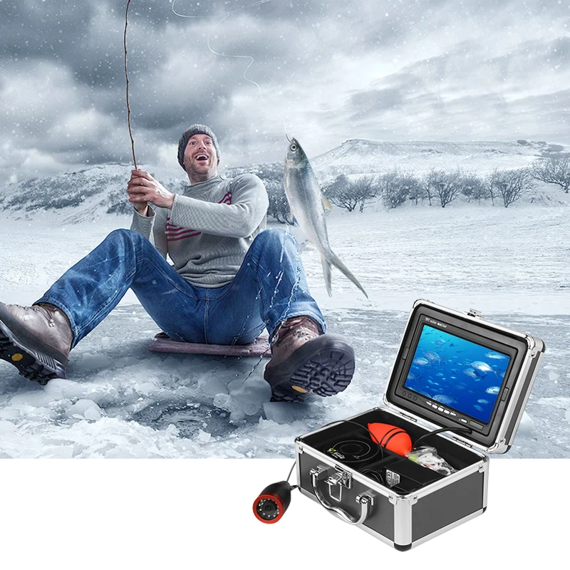 

Fish Finder Underwater Fishing Camera 1000TVL Screen12pcs White LEDs+12pcs Infrared Lamp Camera For Fishing