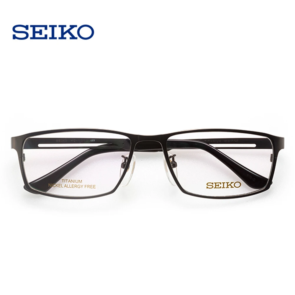 SEIKO титановая оправа для очков для мужчин, оптическая оправа для очков, Прямоугольная оправа для очков Browline, квадратные очки для близорукости, очки HC1009