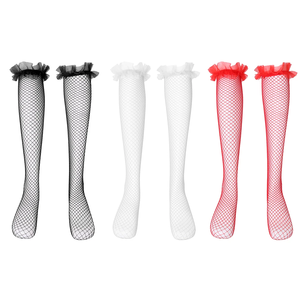 Женские Ажурные кружевные сетчатые высокие облегающие чулки колготки длинные