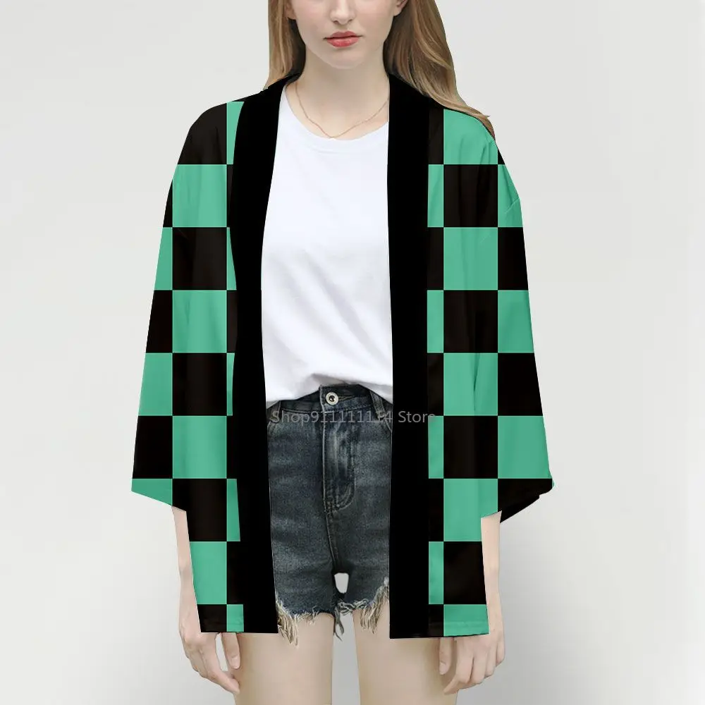 Кимоно для косплея мужчин и женщин крутая Повседневная Уличная одежда с