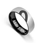 Титановая сталь половина персик в форме сердца обручальное кольцо с надписью I LOVE YOU кольцо из нержавеющей стали модные ювелирные изделия