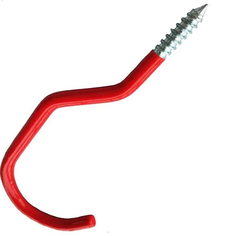 

Bike Hooks,Heavy Duty Bicycle Storage Hooks Set,Screw-in Utility Storage Hangers Shed Garage Garden Hook Plastic Coated for Wall