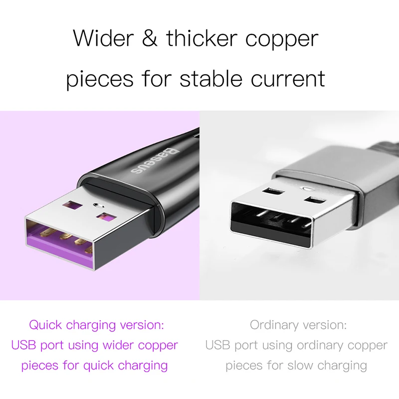 Baseus USB C type C кабель 5A Быстрая зарядка для huawei Lite Pro P20 P30 type-C кабель для передачи данных USB-C шнур для быстрой зарядки