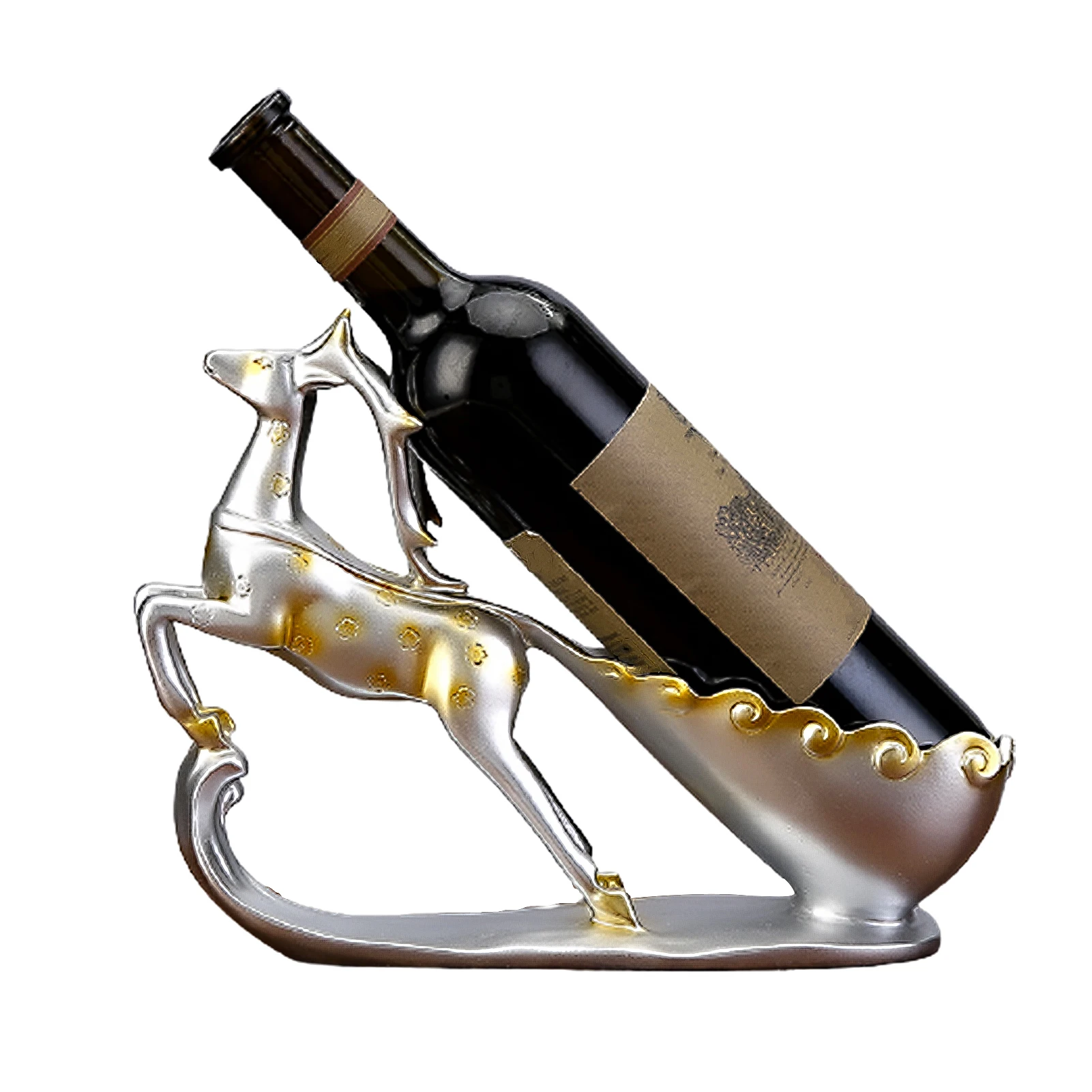 

Wine Rack Deer Decoration Simple Modern Wine Cabinet Decoration Resin Crafts Wine Rack Bar Counter Restaurant Decoration