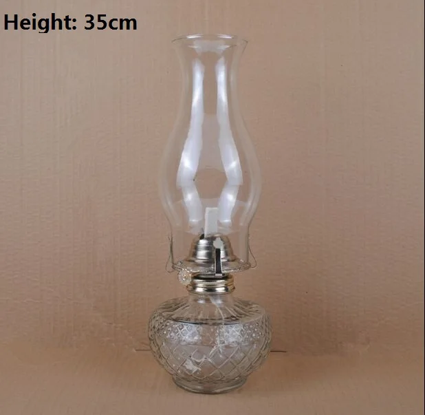 Классическая стеклянная керосиновая лампа винтажная хлопковая масляные