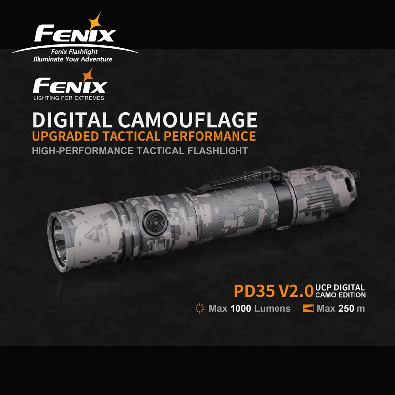 Цифровой Камуфляжный фонарик Fenix PD35 V2.0 Cree XP L HI V3 светодиодный