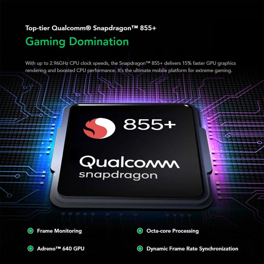 Глобальная версия Xiaomi Black Shark 2 Pro Game мобильный телефон с двумя sim картами 6 39 &quot8 ГБ