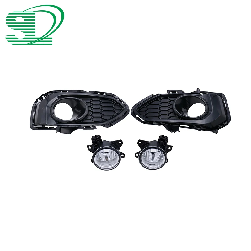 

1 комплект LH + RH автомобильные передние противотуманные фары светильник фар дальнего света с крышкой противотуманных фар Противотуманные светильник s противотуманный фонарь подходит для Honda Fit 2017-2018