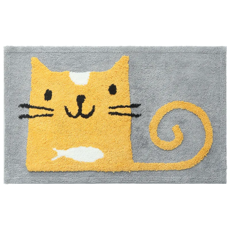 

Cartoon 3D thickened soft entrance mat household bedroom bathroom door absorbent non slip mat doormat easy to clean