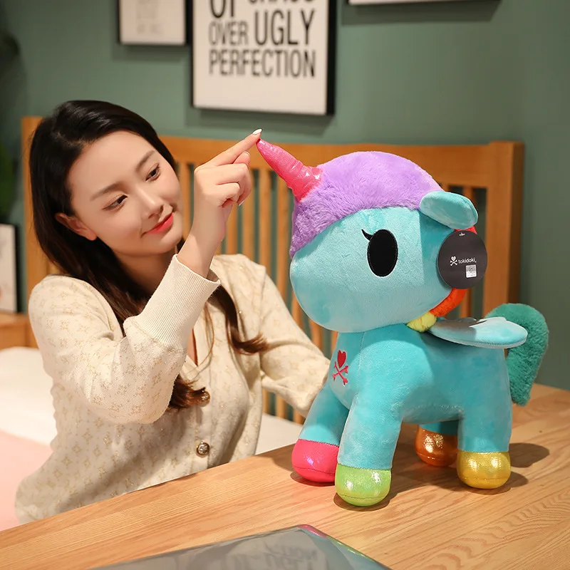 Японская модная плюшевая игрушка единорог коллекция Косплей Летающая лошадь