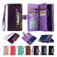 zipper wallet phone case leather mobile phone cover for samsung a11 a21 a31 a41 a51 a71 a81 a91 s20plus double card slot flip