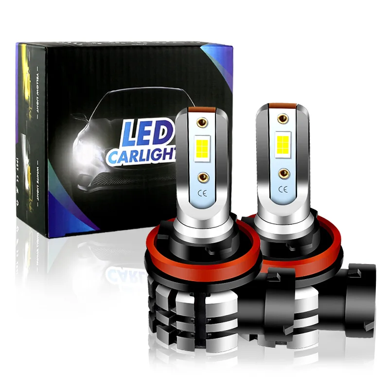 

2 шт. H11 H8 светодиодный ные лампы Автомобильные противотуманные фары для Nissan Qashqai j10 j11 x Trail t32 t31 Tiida Juke желтые белые 12 В светодиодный противотуманные фары