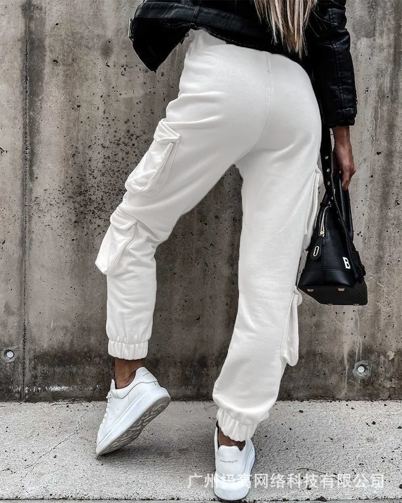 Women's Pants 2021 New Summer Off White Work Bag Casual | Женская одежда