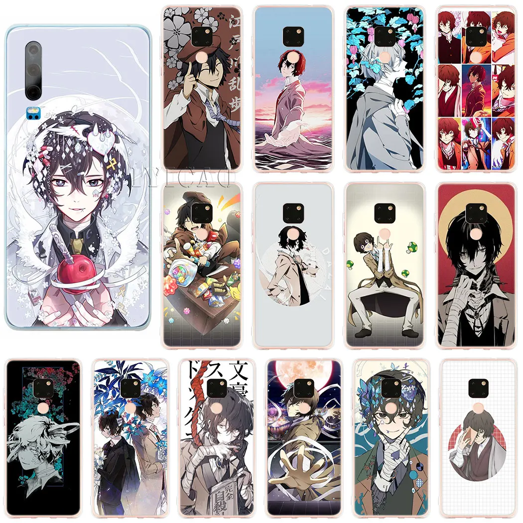 Жесткий чехол для huawei P9 P10 P20 P30 Lite Plus P Smart 2019 с японским аниме bungou бродячие собаки