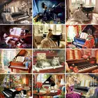 GATYZTORY фортепиано девушка DIY живопись по номерам фигурка ручная роспись масляной живописи холст раскраски 60x75 см домашняя арт-рамка