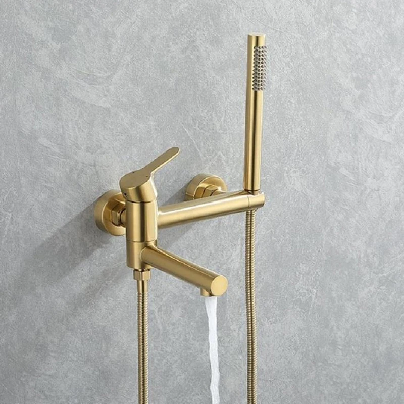 

Матовый Золотой смеситель для ванны, Набор смесителей для душа, Настенная Душевая система «Водопад», встроенный в стену, водопроводный кран