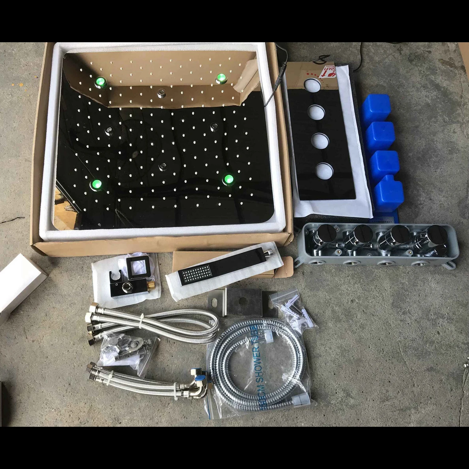 2021 новый дизайн ультратонкая умная Светодиодная насадка для душа Смесители спа