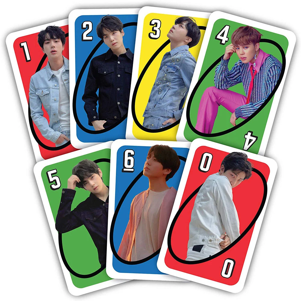 Mattel UNO BTS карточные игры семейные веселые настольные покерные детские игрушки