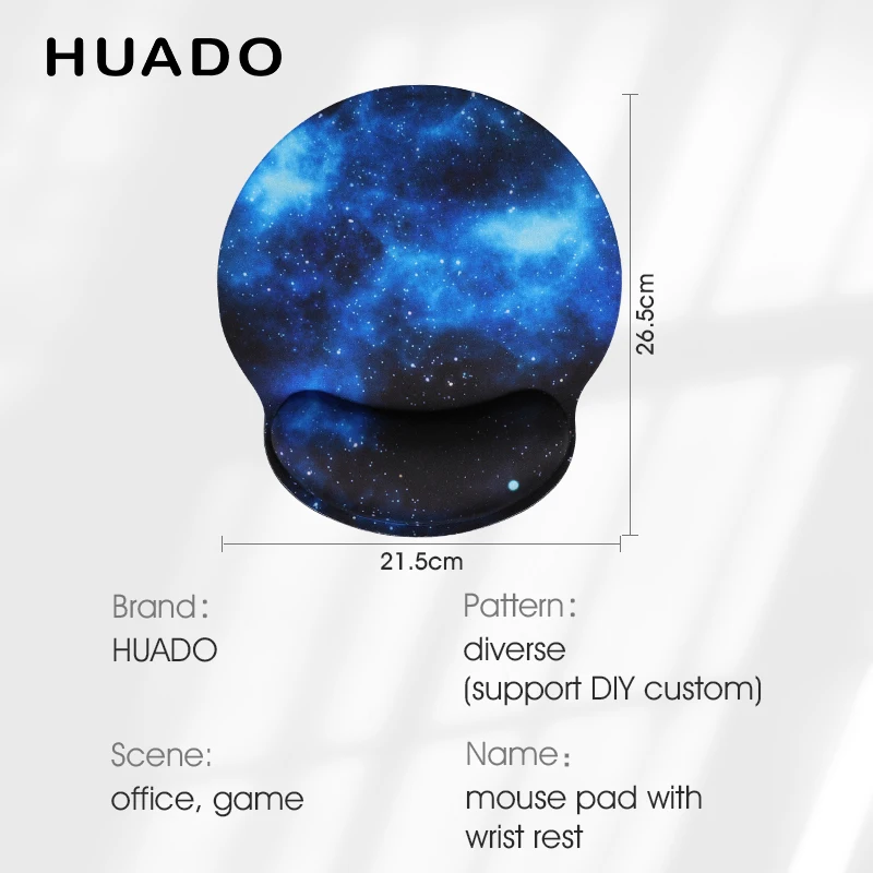 

Mouse Pad with Wrist Rest Support Non Slip Comfortable Soft Sponge Ergonomic Design for Office/Home/Gamer