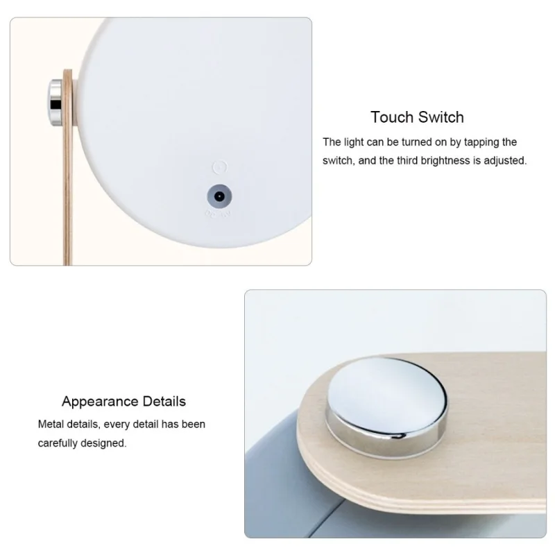 Складная Настольная лампа с деревянной ручкой портативный выдвижной светильник