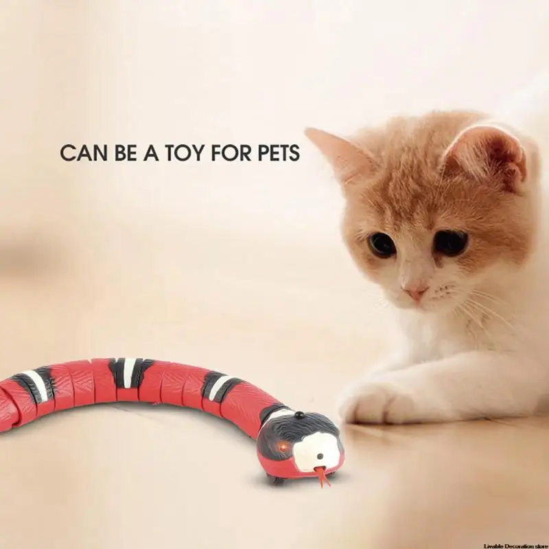 

Smart Sensing Cat Toys Interactive Automatic Eletronic Snake Teaser Cat Toy