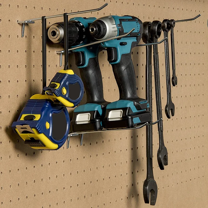 25 шт. 6-дюймовый Pegboard Крючки настенная Полка инструмент Вешалки Органайзер