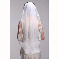 inform newly design wedding short veil lace edge veil soft tulle bridal veils with comb