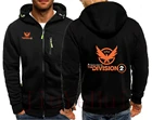 Мужской свитшот на молнии The Division 2 Tom Clancy's SHD PS4 Xbox PC Games, мужская верхняя одежда в стиле хип-хоп