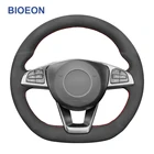 Ручное шитье, черная замша, искусственная кожа для Mercedes Benz W176 W246 W205 C117 C218 X218 W213 X253 C253 W166 C292