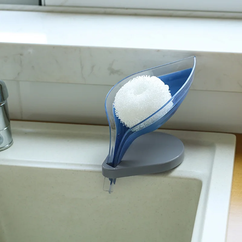 

Leaf Soap Dishes Holder Self Draining Decorative Plastic Soap Saver For Bathroom Kitchen Bathroom Hardware Soap Dishes