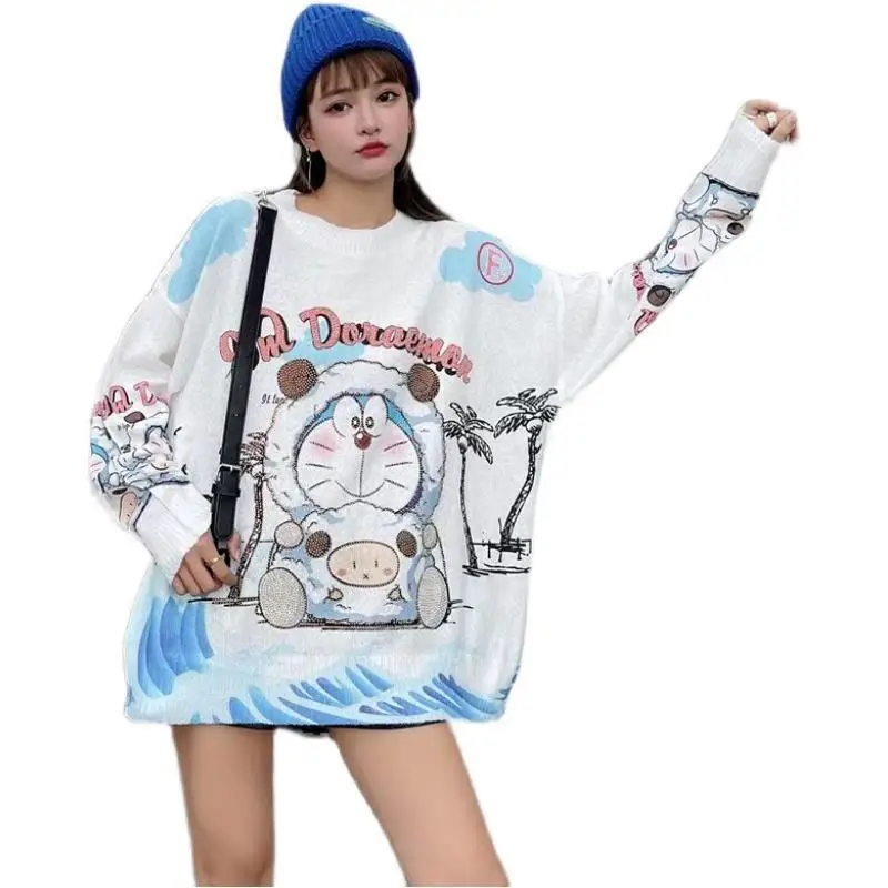 

Трикотажный свитер-пуловер с рисунком, осень/зима