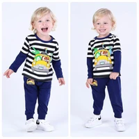 spring newborn baby boy clothes sets fashion suit t shirt pants suit baby girls outside wear sports suit clothing sets 3m 4t