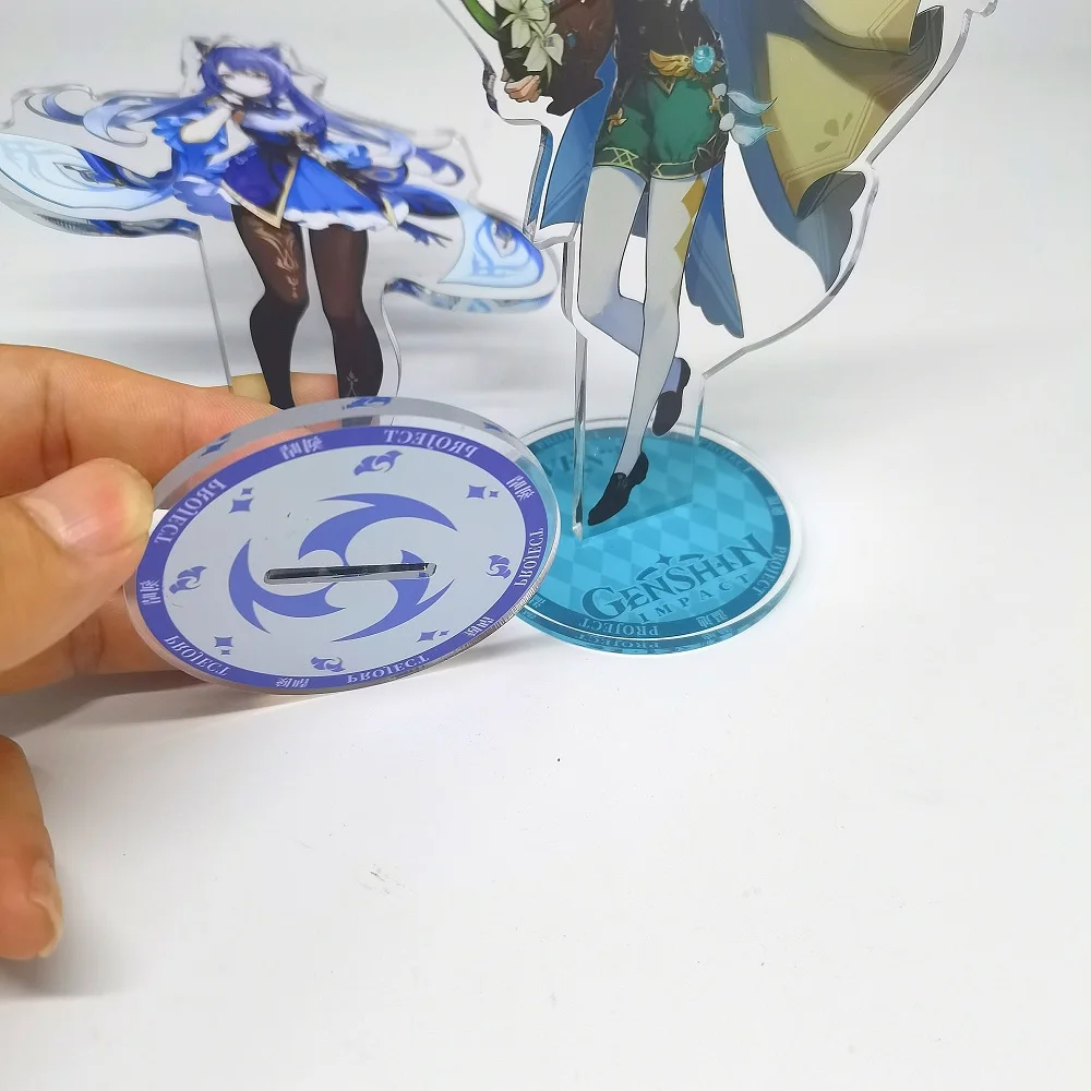Аниме Фигурка Genshin Impact бальзам Venti Klee Keqing Qiqi акриловая модель на подставке Plate