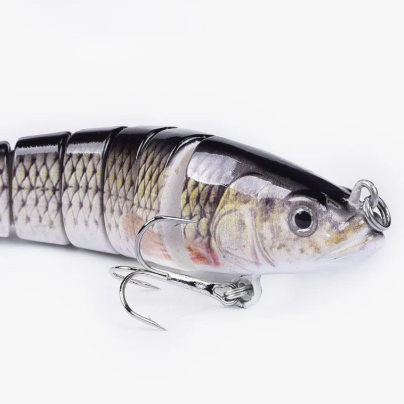 10/14 см опускается на дно рыболовные приманки наживки шарнирная Swimbait 6/8 сегмент