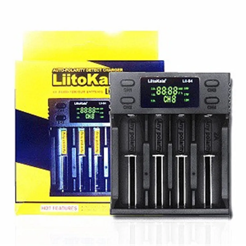 2018 LiitoKala Lii S4 ЖК дисплей 3 7 V 18650 18350 18500 16340 21700 20700B 20700 14500 26650 1 2 AA AAA зарядное