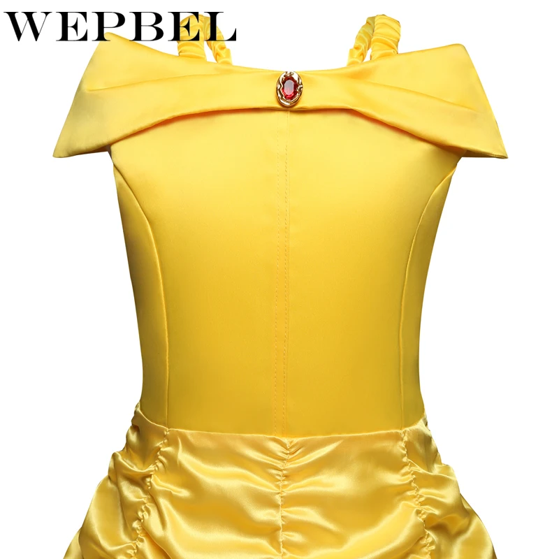 WEPBEL belle/платье принцессы платье для девочек костюмированной вечеринки Детские