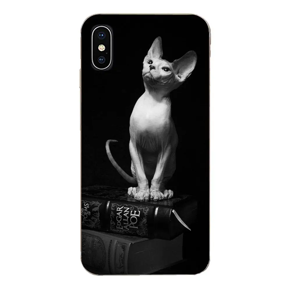 Большая дружественная кошка Sphynx для Huawei Honor Mate 7 7A 8 9 10 20 V8 V9 V10 V30 P40 G Lite Play Mini Pro P Smart