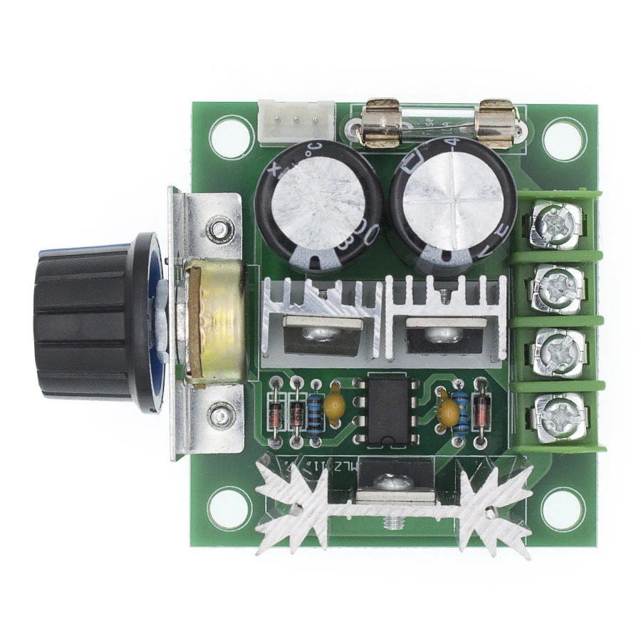 12V-40V 32V 10A режимы Auto, PWM контроллер скорости двигателя постоянного тока регулятор с ручка переключателя вольт регулятор диммер 400 Вт плата Модуль гибкий кабель