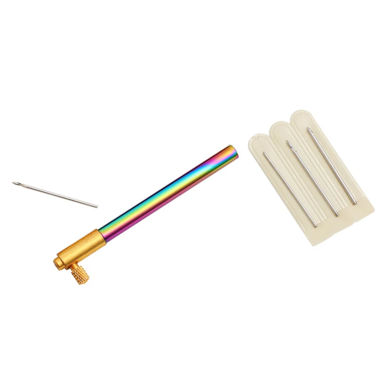 

Crochet French Embroidery Needles Crochet Hook with 3 Needles Durable MDJ998