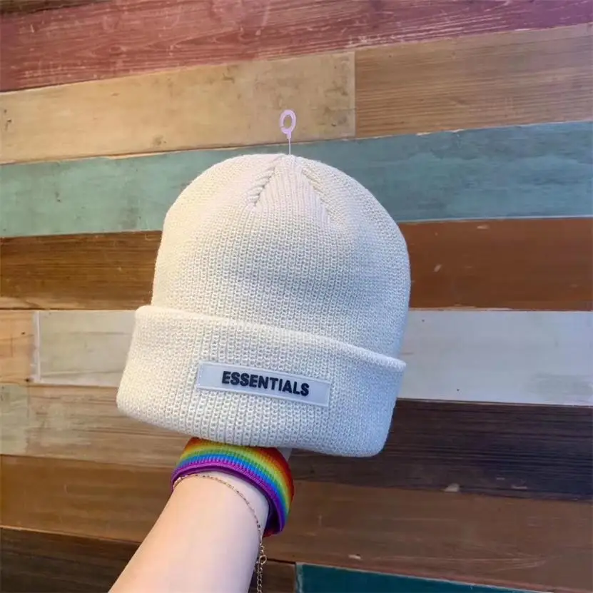 Beanie Winter Hats For Women Ladies Men Brimless Watch Docker ESSENTIALS Skull Cap Bonnet Autumn Knitted Hip hop Skullies Cuffed