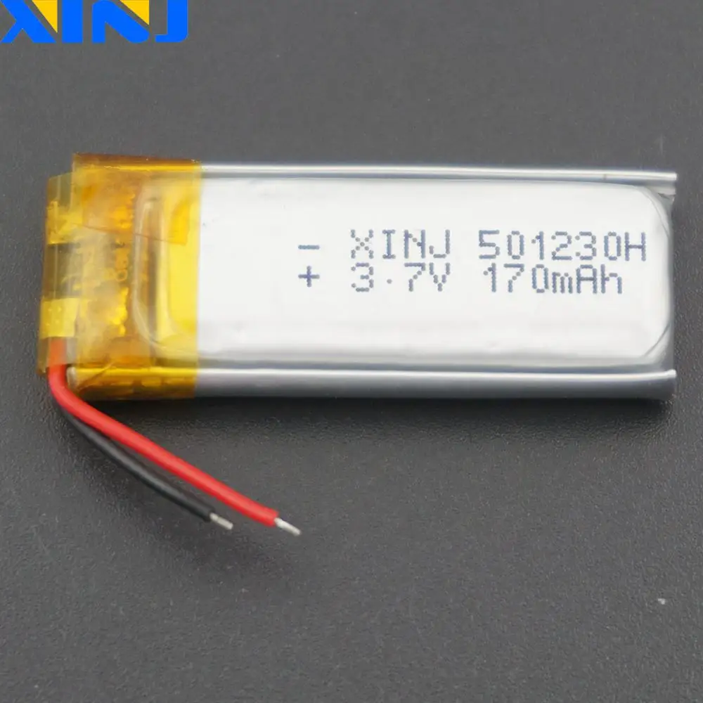 XINJ 3 7 V 170 mAh полимерная литиевая батарея 501230 для DVC смарт-часов Mp4 наушники Bluetooth