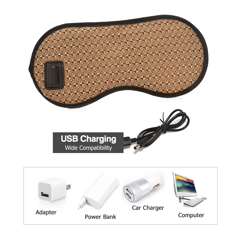 Натуральный турмалиновый массажер для глаз терапевтический Нефритовый камень