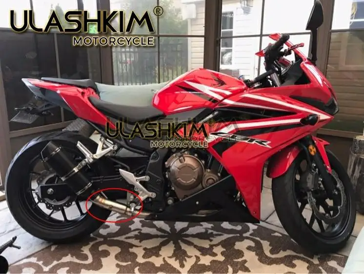Глушитель мотоцикла контактная средняя Соединительная труба для HONDA CBR300 cbr300r cbr500 cbr 500 cbr 300