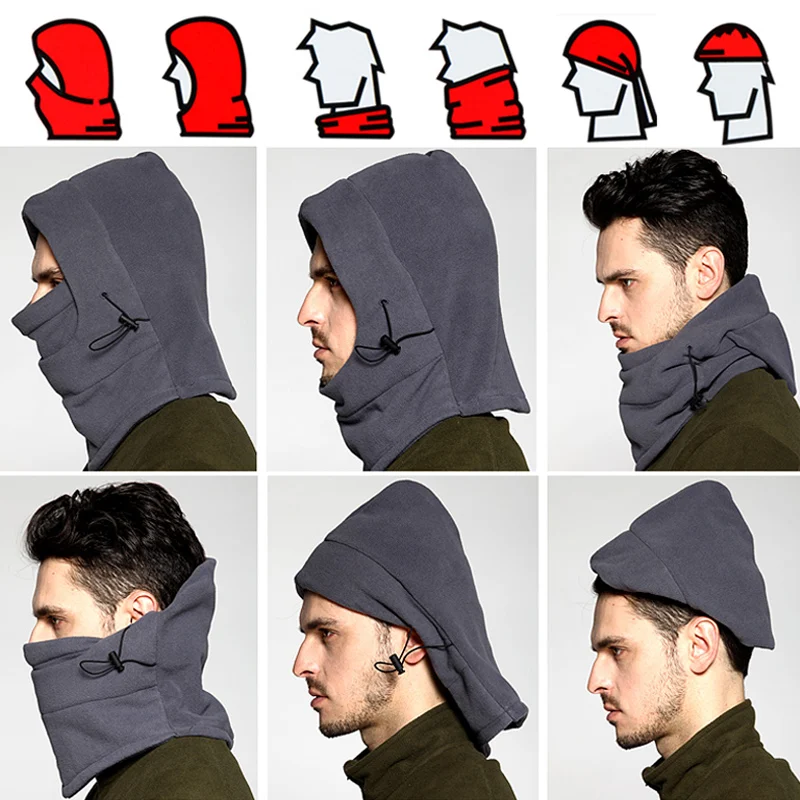 

Newly Full Cover Fleece Hat Windproof Thick Cap for Women Men Warming Winter Sports Riding Cycling Running