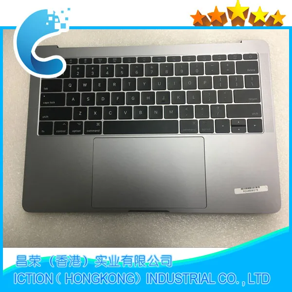 Оригинальный космический серый цвет A1708 Topcase с клавиатурой США Для Macbook Pro 13 3 &quotA1708